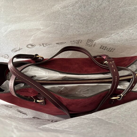 🍂🍁Perfect Fall Bag - Dooney and Bourke Alta Via Joelle in Bordeaux🍂🍁 - Picture 14 of 16